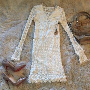 Nightcap clothing cream lace dress. BNWT